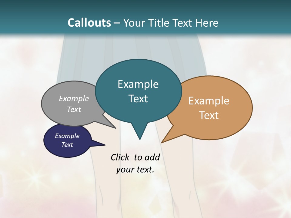 A Girl In A Blue Skirt Is Standing With Her Hands On Her Hips PowerPoint Template