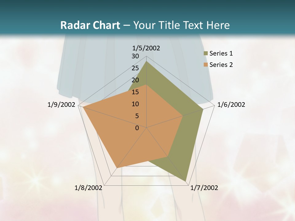 A Girl In A Blue Skirt Is Standing With Her Hands On Her Hips PowerPoint Template