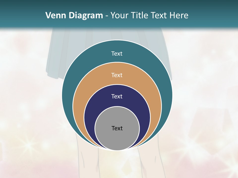 A Girl In A Blue Skirt Is Standing With Her Hands On Her Hips PowerPoint Template