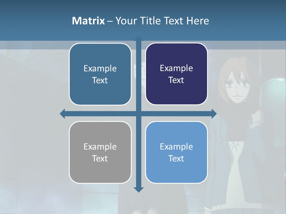 A Couple Of People Standing Next To Each Other PowerPoint Template