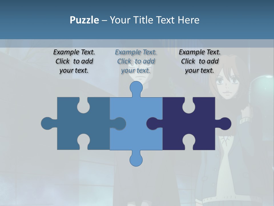 A Couple Of People Standing Next To Each Other PowerPoint Template