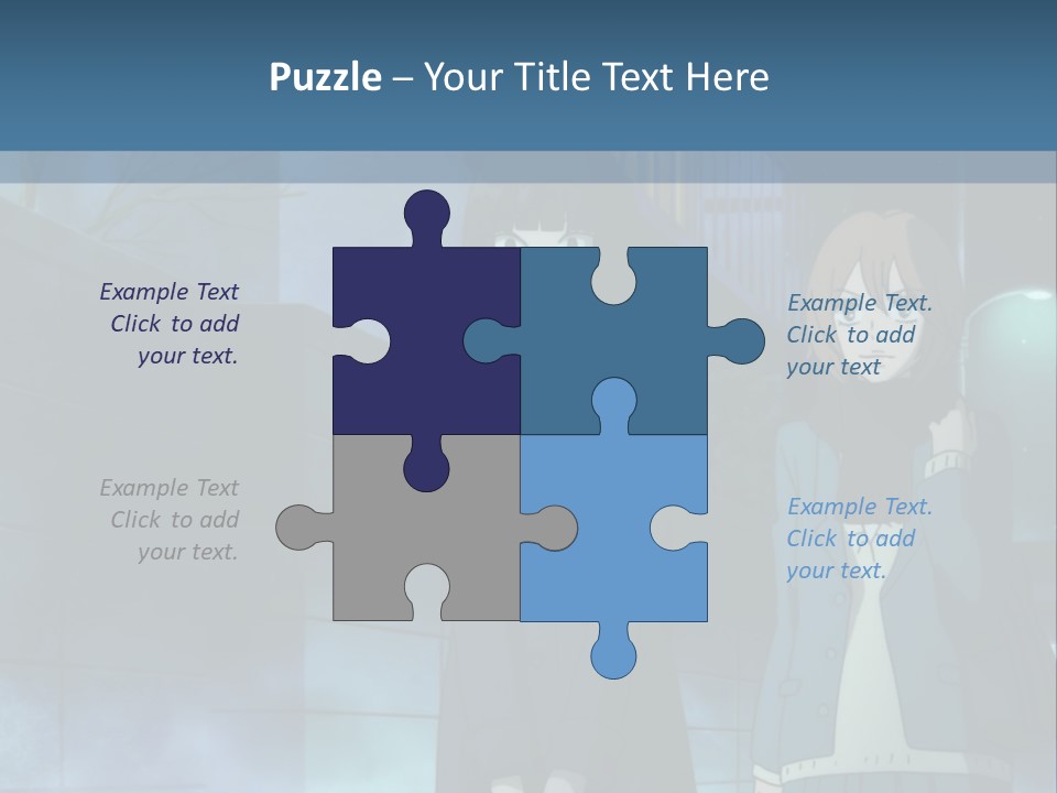 A Couple Of People Standing Next To Each Other PowerPoint Template