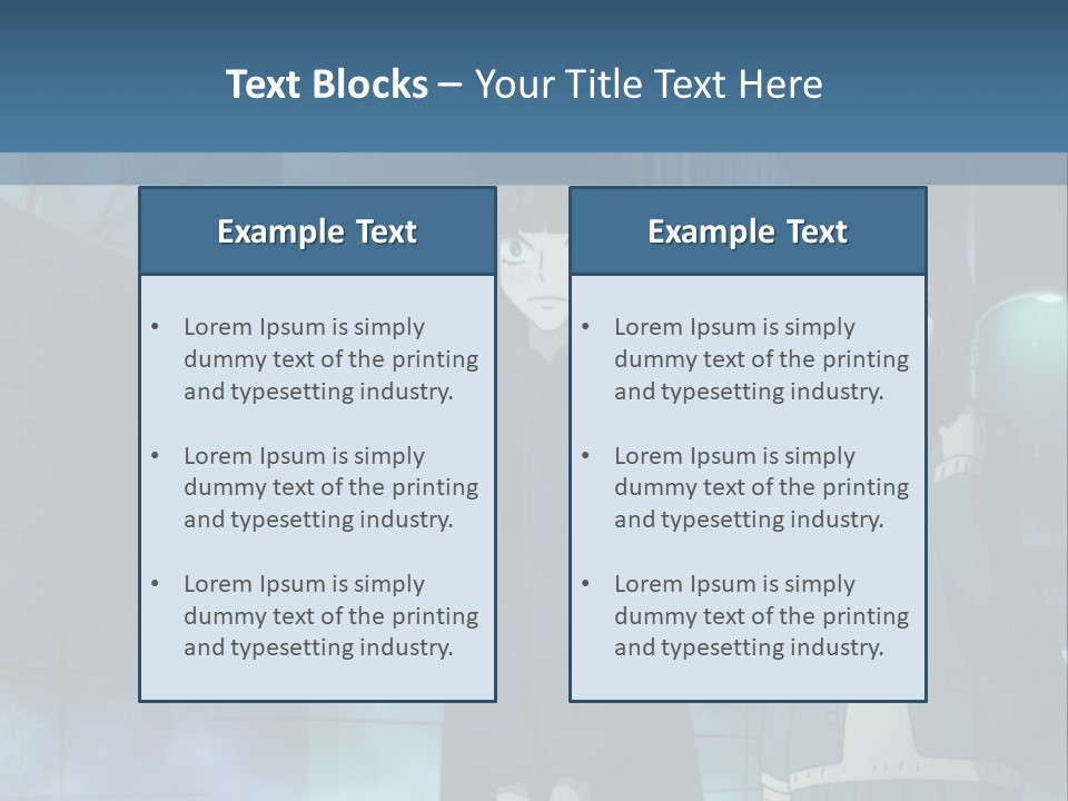 A Couple Of People Standing Next To Each Other PowerPoint Template
