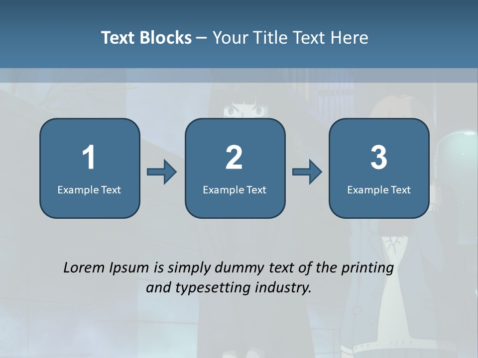 A Couple Of People Standing Next To Each Other PowerPoint Template