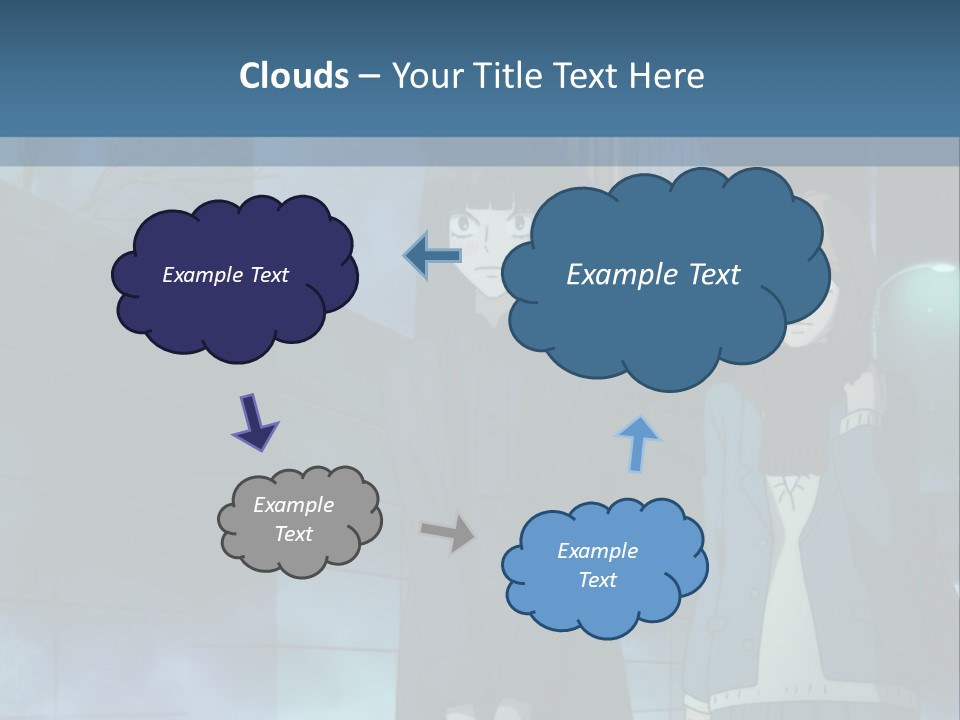 A Couple Of People Standing Next To Each Other PowerPoint Template