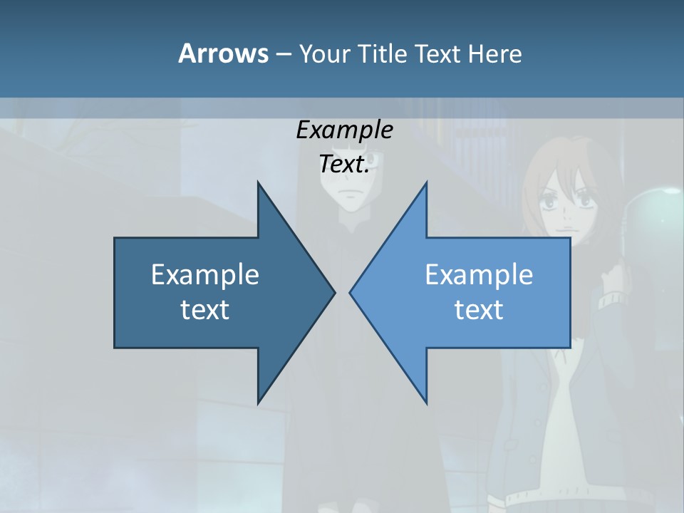 A Couple Of People Standing Next To Each Other PowerPoint Template