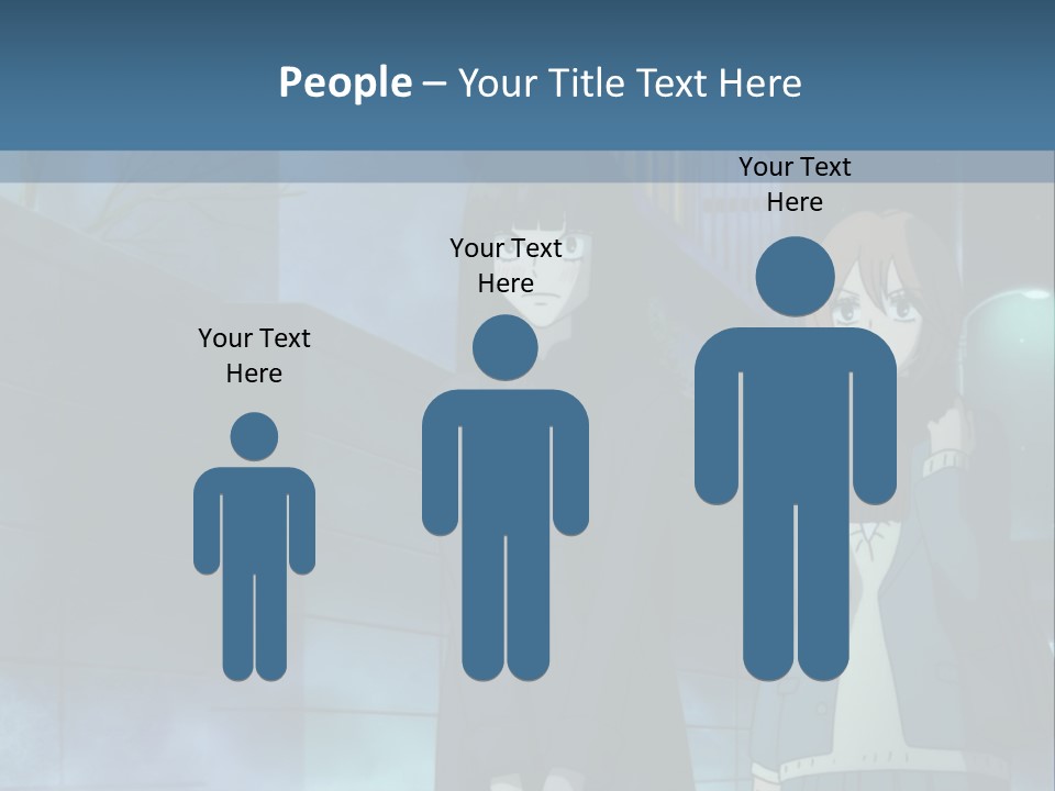 A Couple Of People Standing Next To Each Other PowerPoint Template