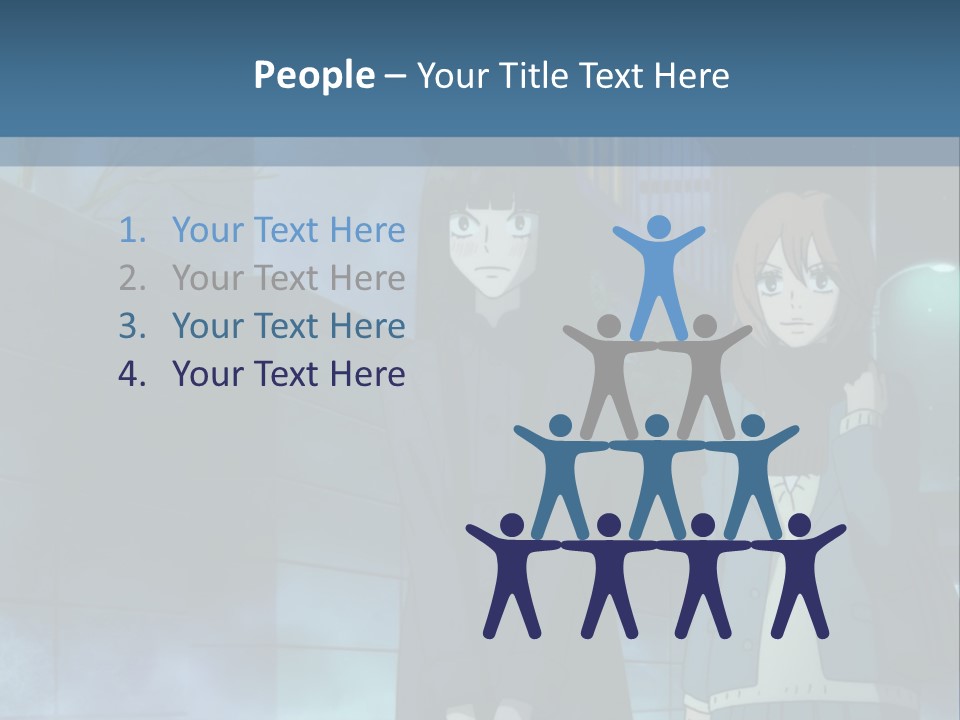 A Couple Of People Standing Next To Each Other PowerPoint Template