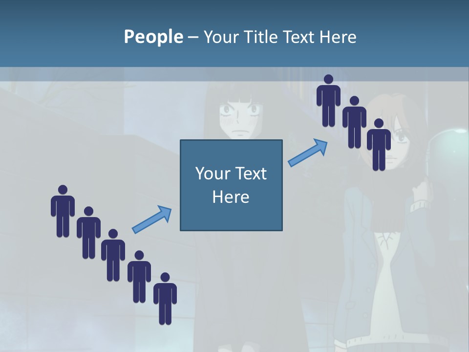 A Couple Of People Standing Next To Each Other PowerPoint Template