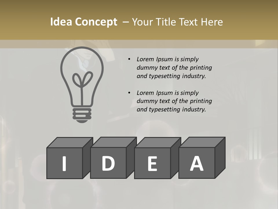 A Man Standing In Front Of A Building Holding His Head PowerPoint Template