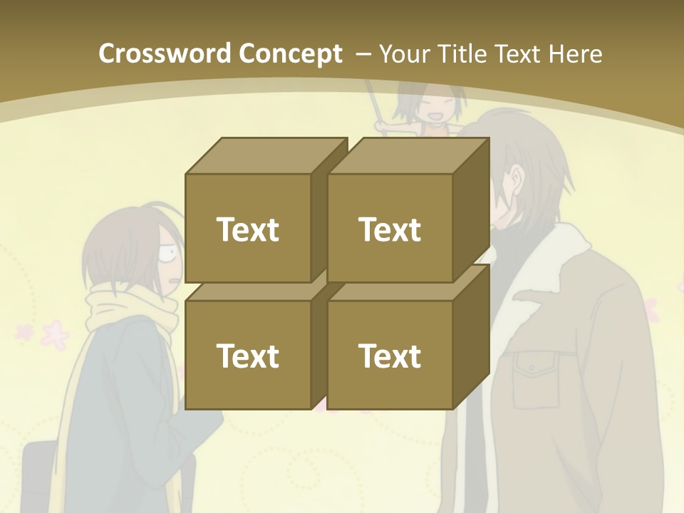 A Couple Of People Standing Next To Each Other PowerPoint Template