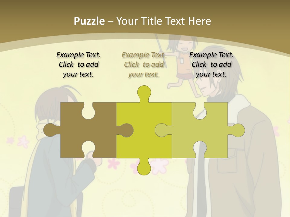 A Couple Of People Standing Next To Each Other PowerPoint Template