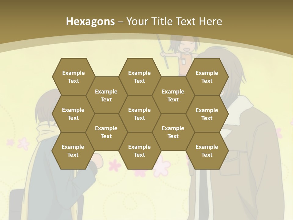 A Couple Of People Standing Next To Each Other PowerPoint Template