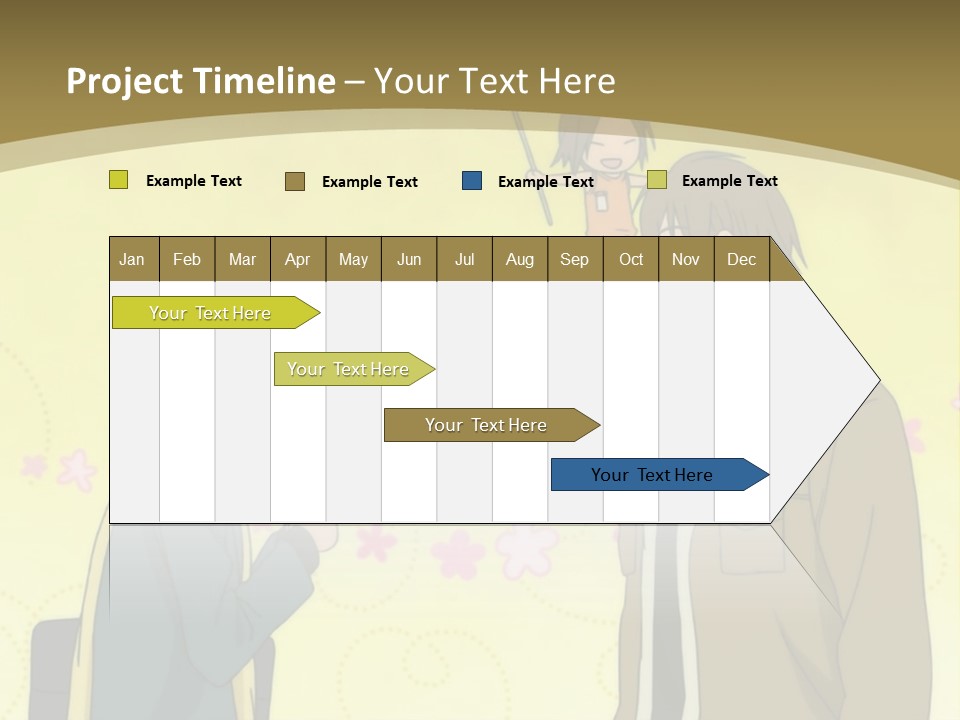 A Couple Of People Standing Next To Each Other PowerPoint Template
