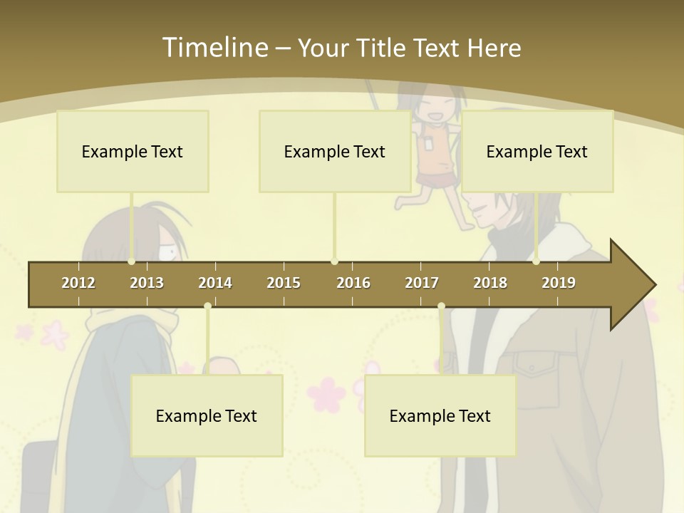 A Couple Of People Standing Next To Each Other PowerPoint Template