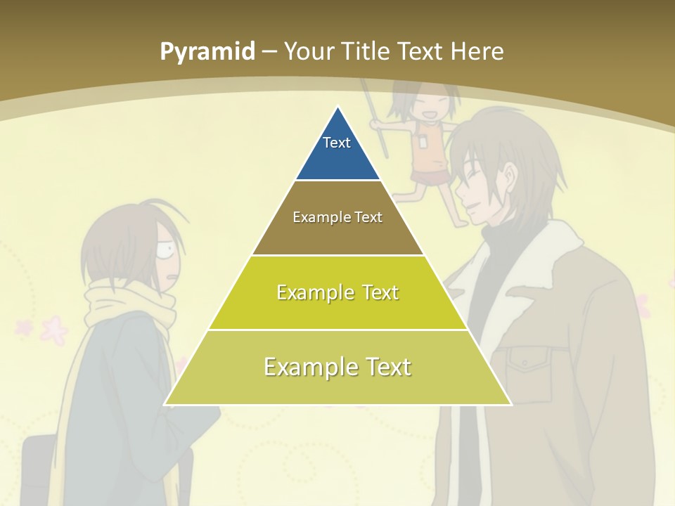A Couple Of People Standing Next To Each Other PowerPoint Template