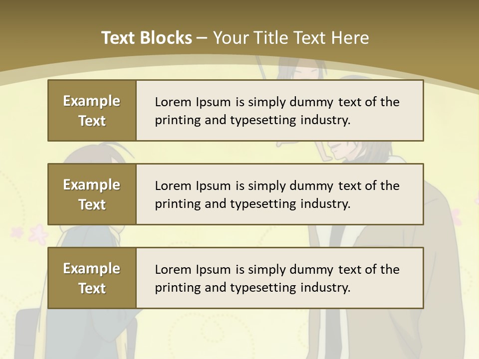A Couple Of People Standing Next To Each Other PowerPoint Template
