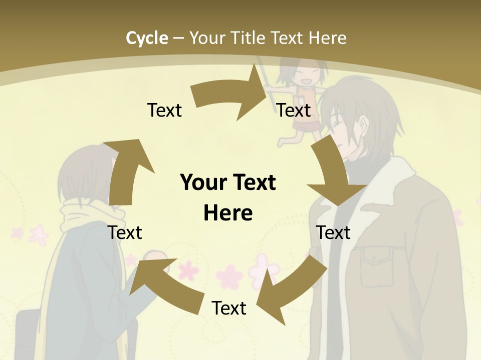A Couple Of People Standing Next To Each Other PowerPoint Template