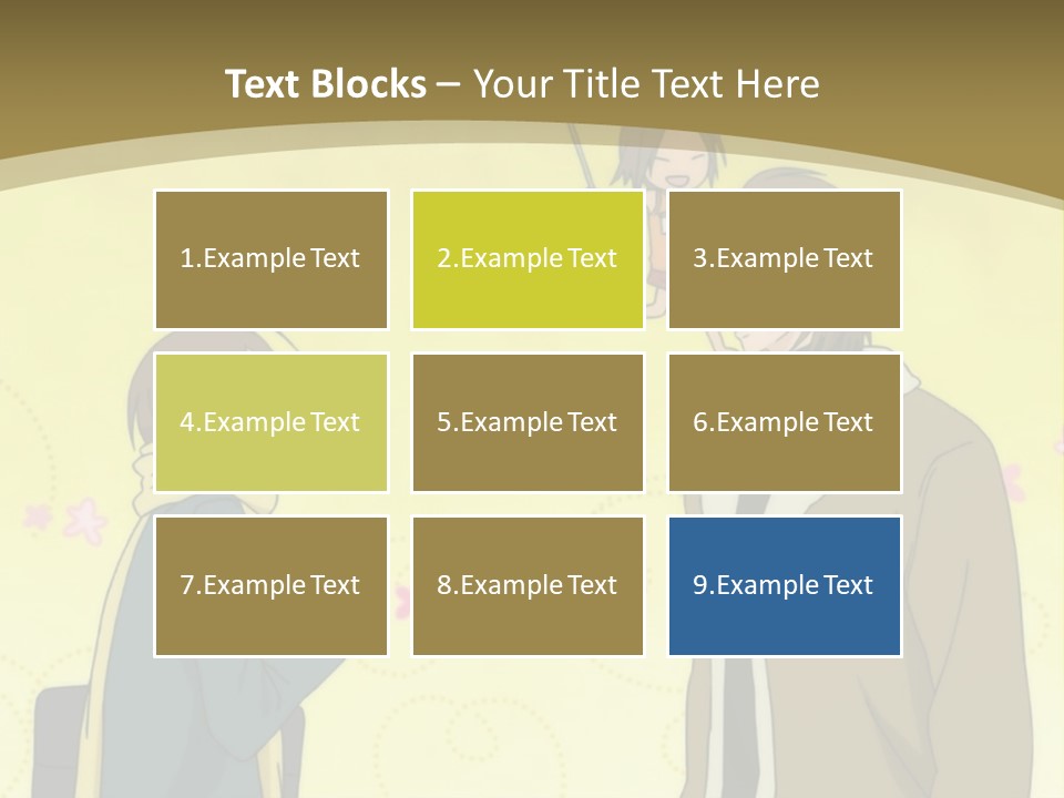 A Couple Of People Standing Next To Each Other PowerPoint Template