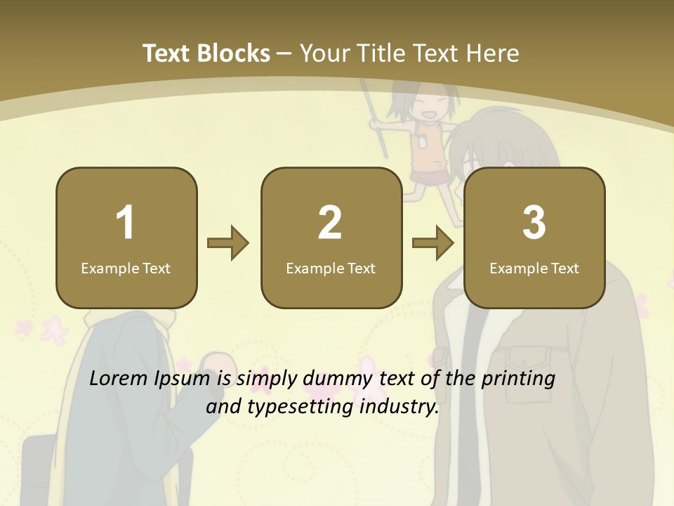 A Couple Of People Standing Next To Each Other PowerPoint Template