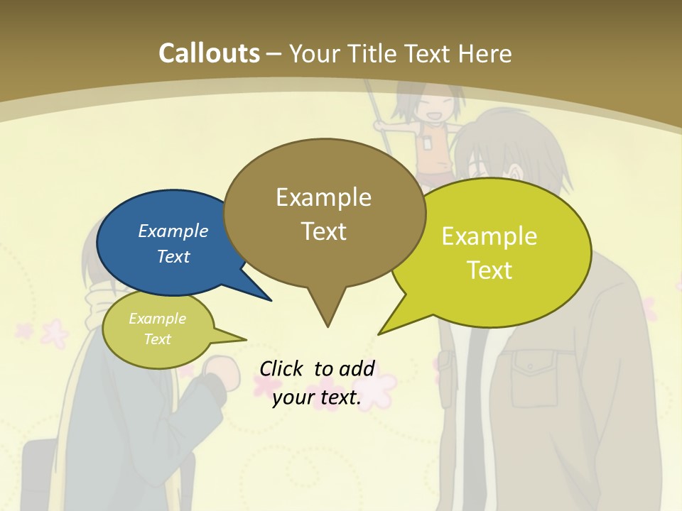 A Couple Of People Standing Next To Each Other PowerPoint Template