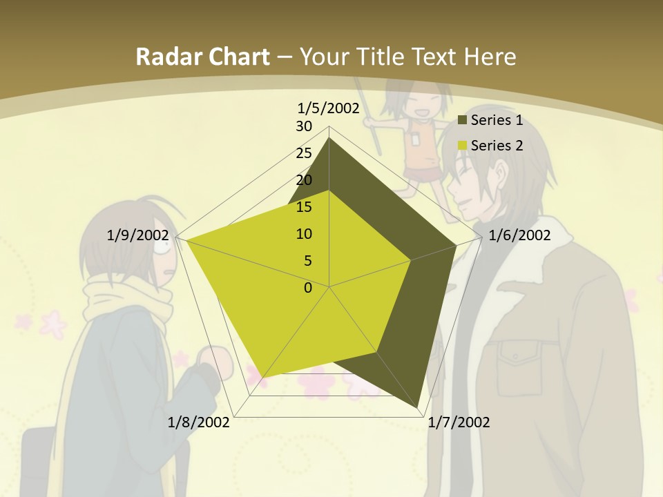 A Couple Of People Standing Next To Each Other PowerPoint Template