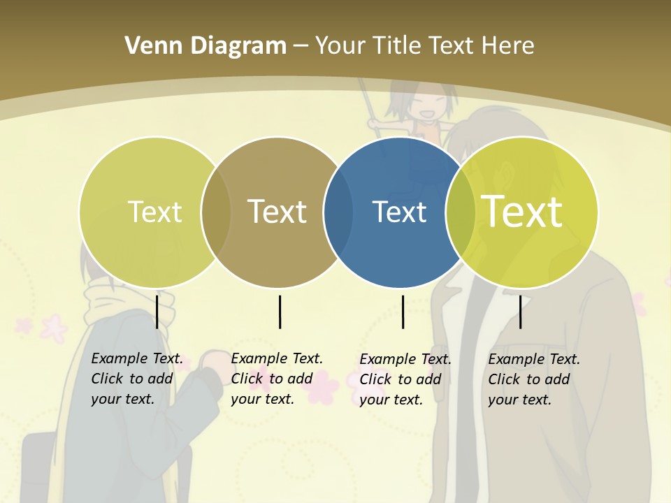 A Couple Of People Standing Next To Each Other PowerPoint Template
