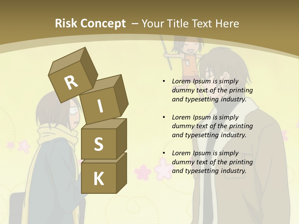 A Couple Of People Standing Next To Each Other PowerPoint Template