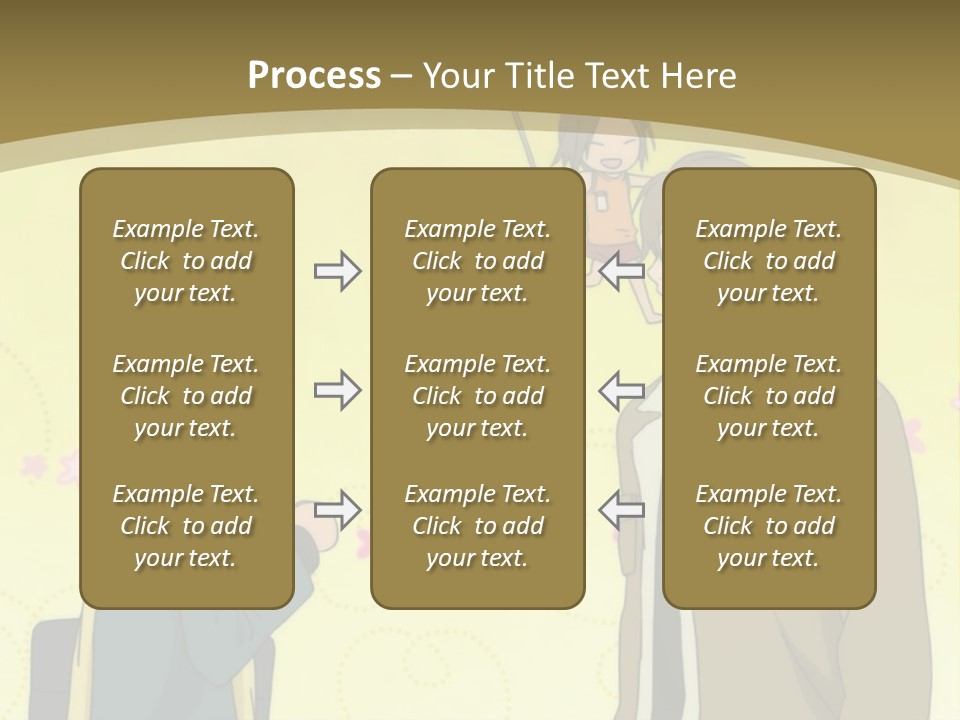 A Couple Of People Standing Next To Each Other PowerPoint Template