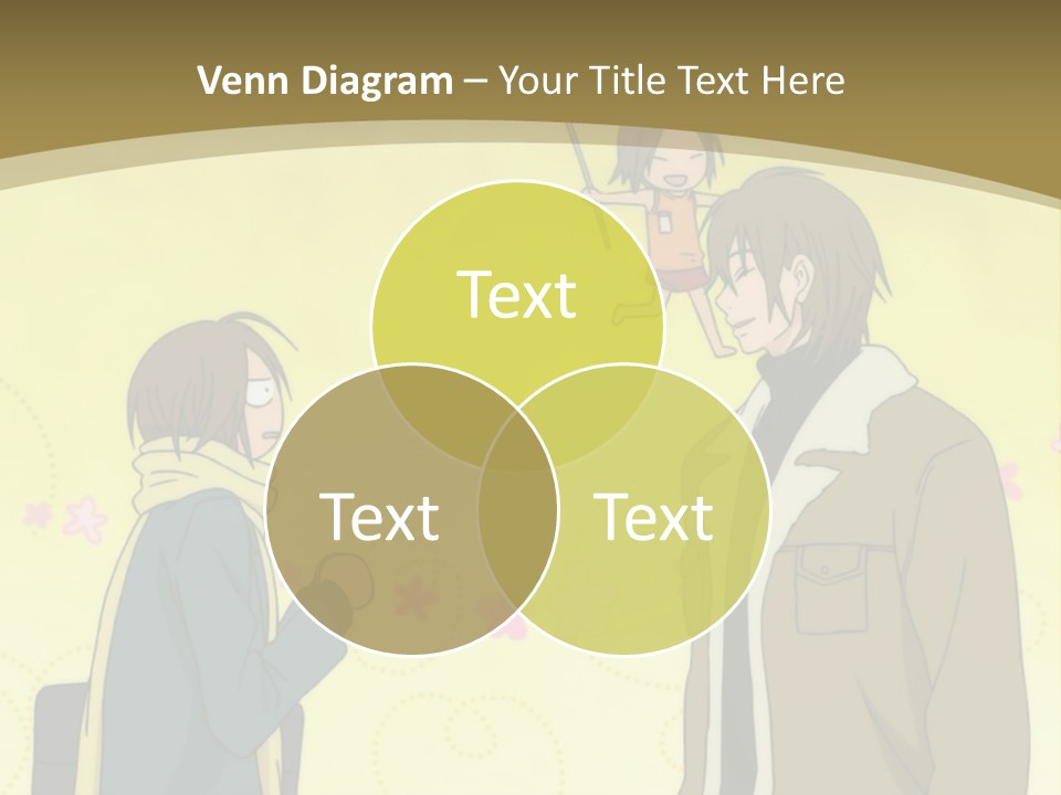 A Couple Of People Standing Next To Each Other PowerPoint Template