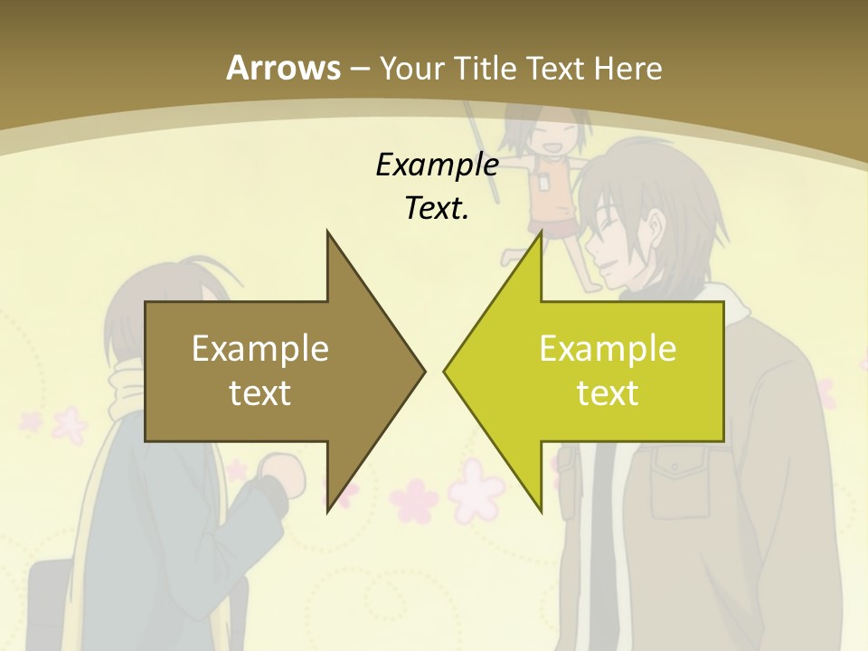A Couple Of People Standing Next To Each Other PowerPoint Template