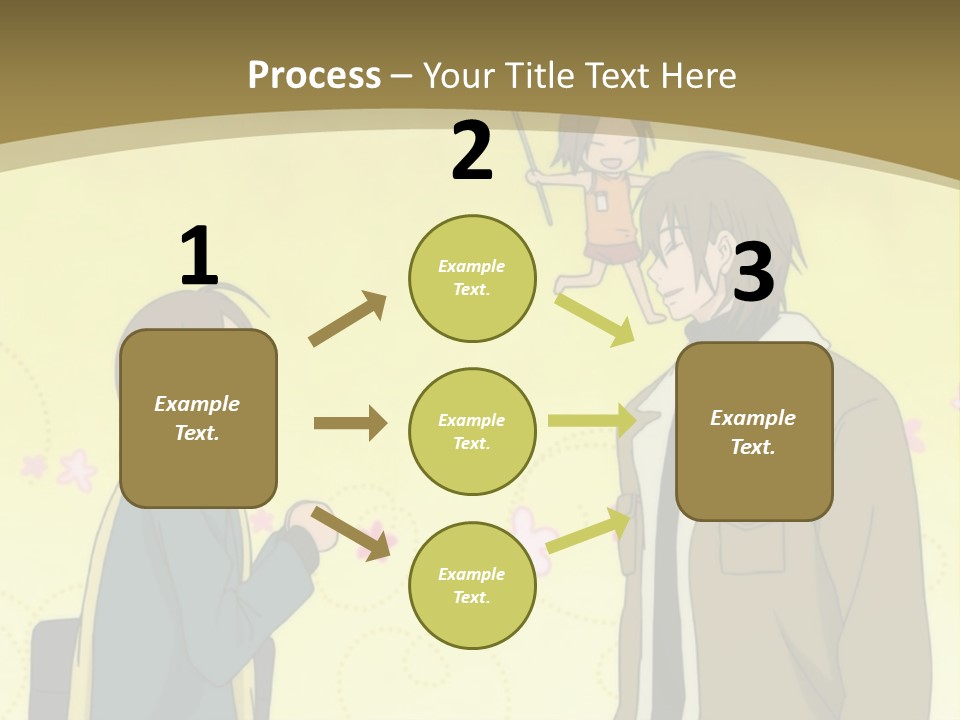 A Couple Of People Standing Next To Each Other PowerPoint Template