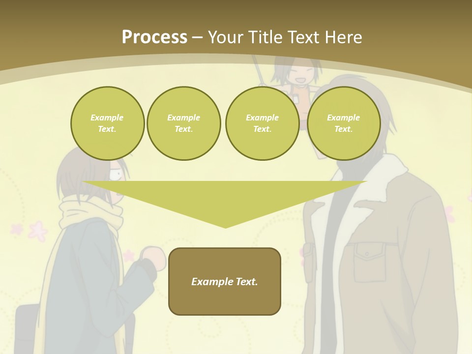 A Couple Of People Standing Next To Each Other PowerPoint Template