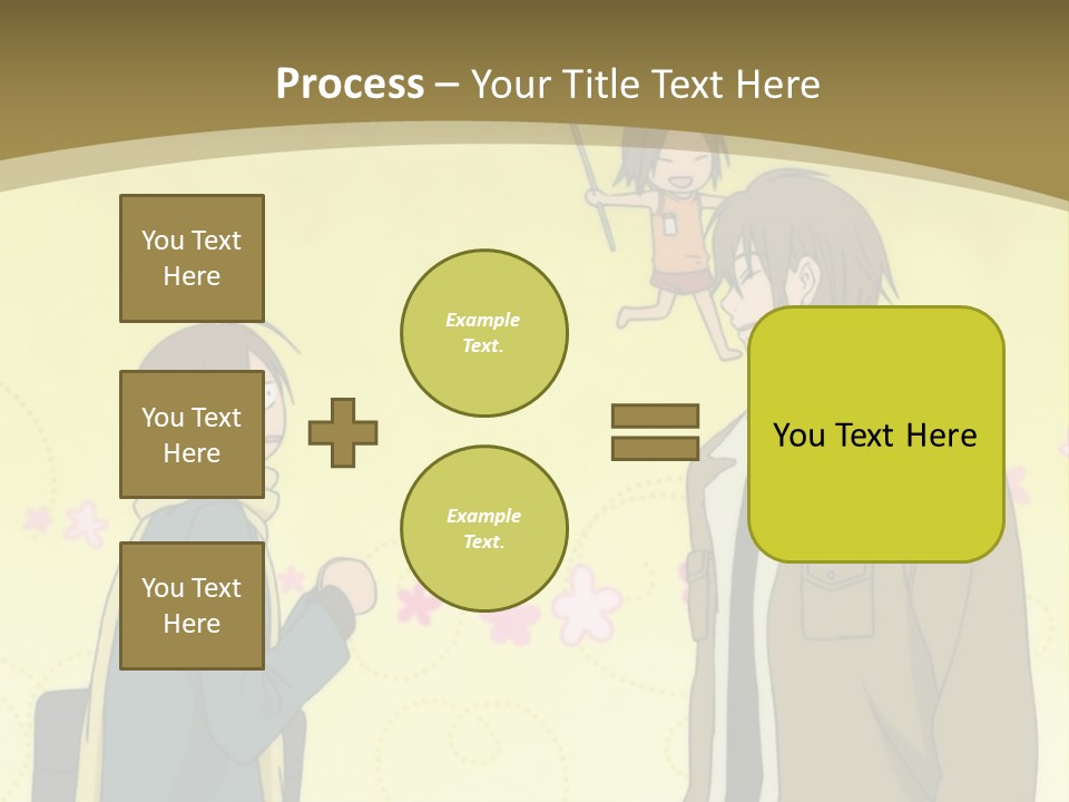 A Couple Of People Standing Next To Each Other PowerPoint Template