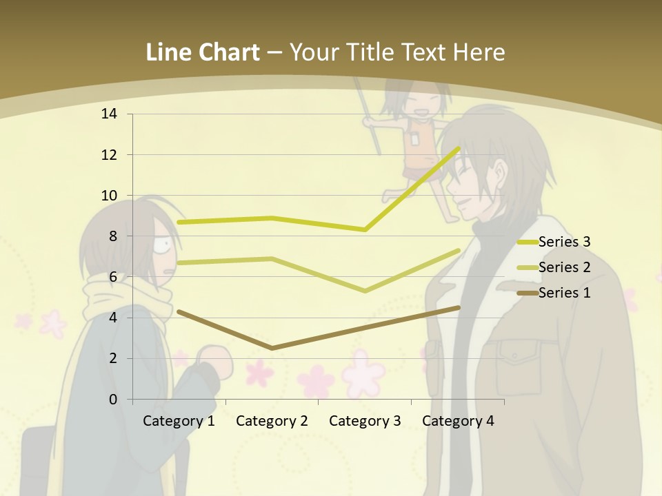 A Couple Of People Standing Next To Each Other PowerPoint Template