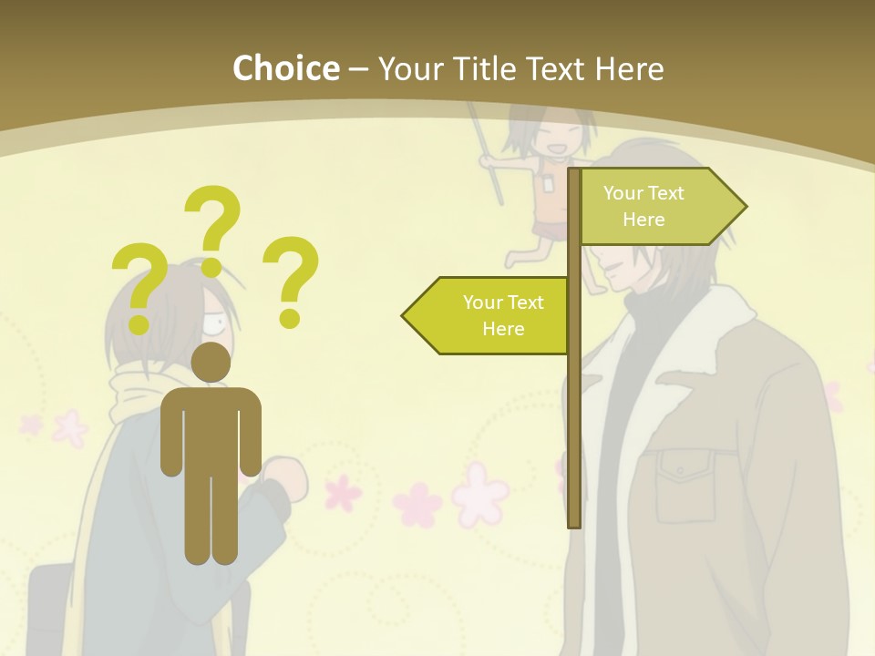 A Couple Of People Standing Next To Each Other PowerPoint Template