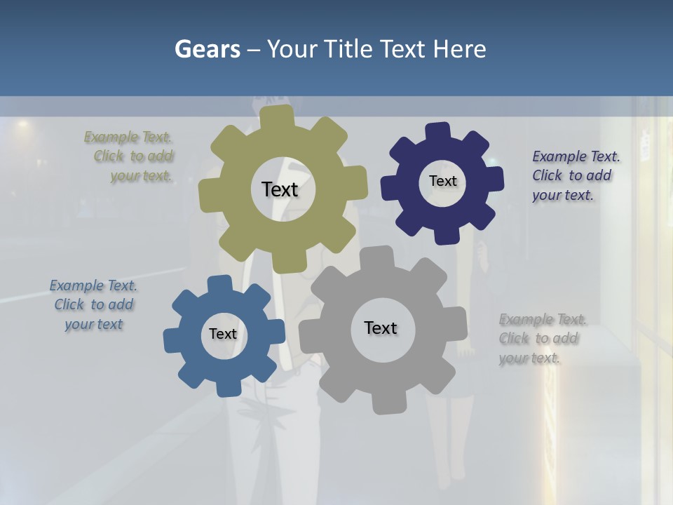 A Man And Woman Walking Down A Street At Night PowerPoint Template