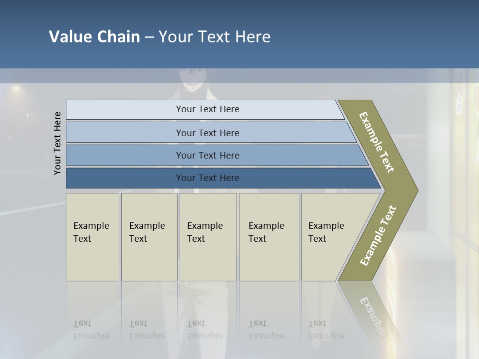 A Man And Woman Walking Down A Street At Night PowerPoint Template