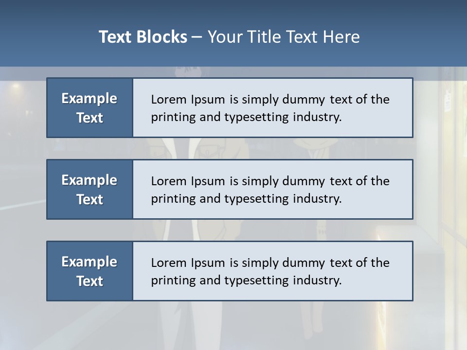 A Man And Woman Walking Down A Street At Night PowerPoint Template