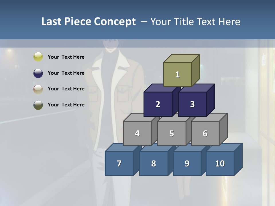 A Man And Woman Walking Down A Street At Night PowerPoint Template