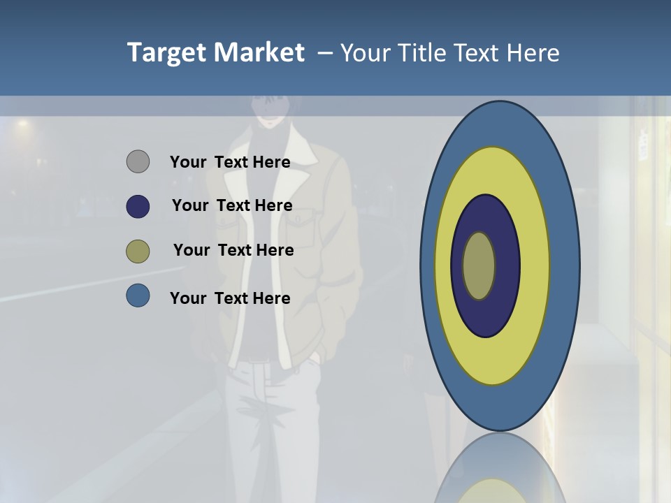 A Man And Woman Walking Down A Street At Night PowerPoint Template