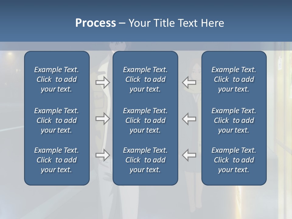 A Man And Woman Walking Down A Street At Night PowerPoint Template