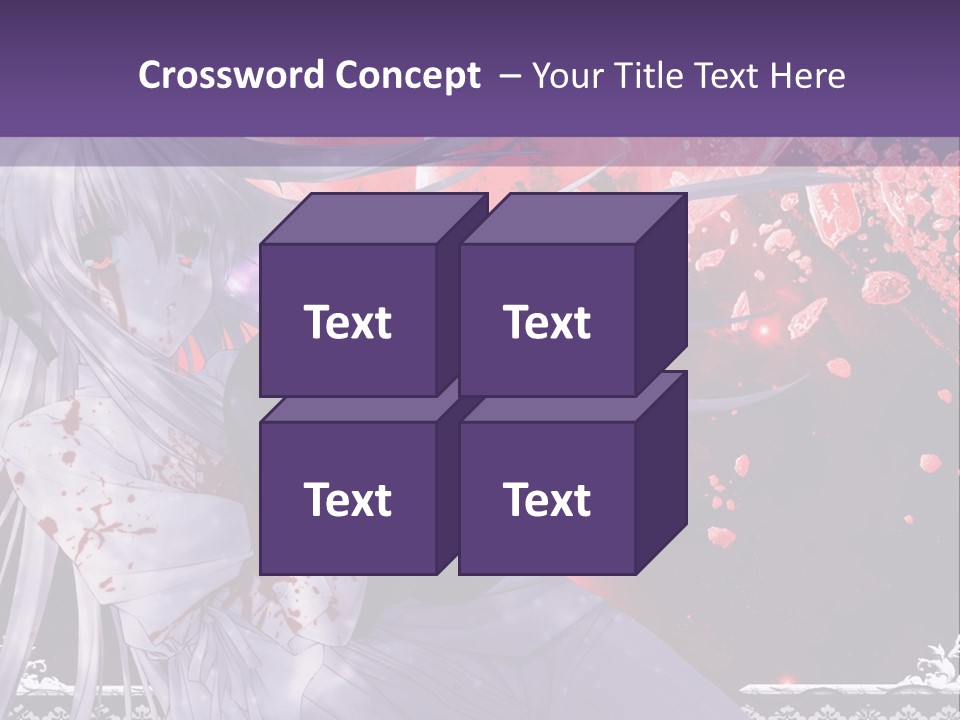 A Woman With Long Hair Standing In Front Of A Red Background PowerPoint Template