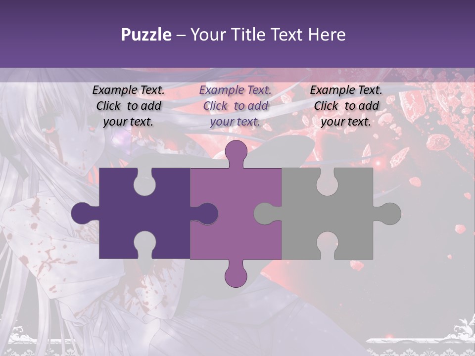 A Woman With Long Hair Standing In Front Of A Red Background PowerPoint Template