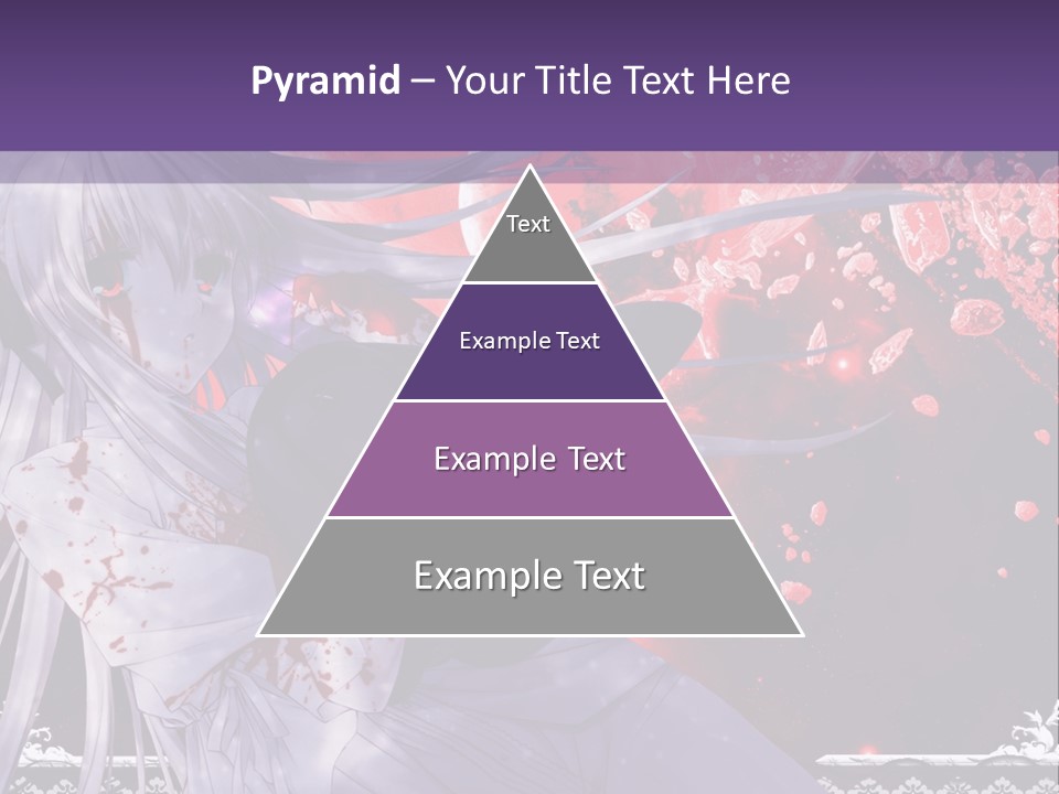 A Woman With Long Hair Standing In Front Of A Red Background PowerPoint Template