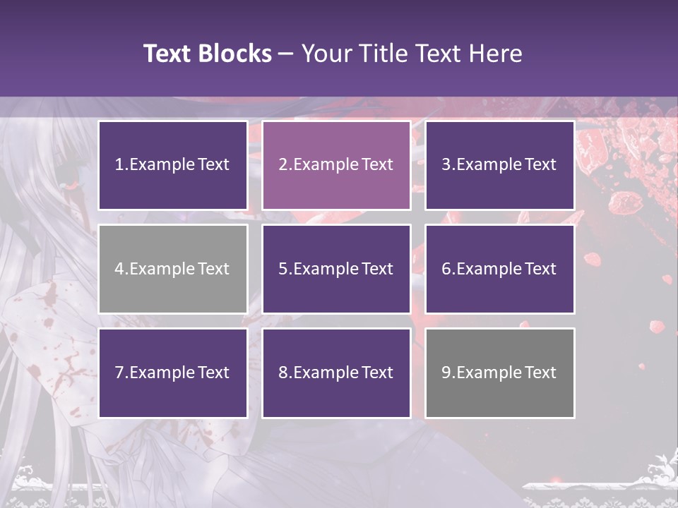 A Woman With Long Hair Standing In Front Of A Red Background PowerPoint Template