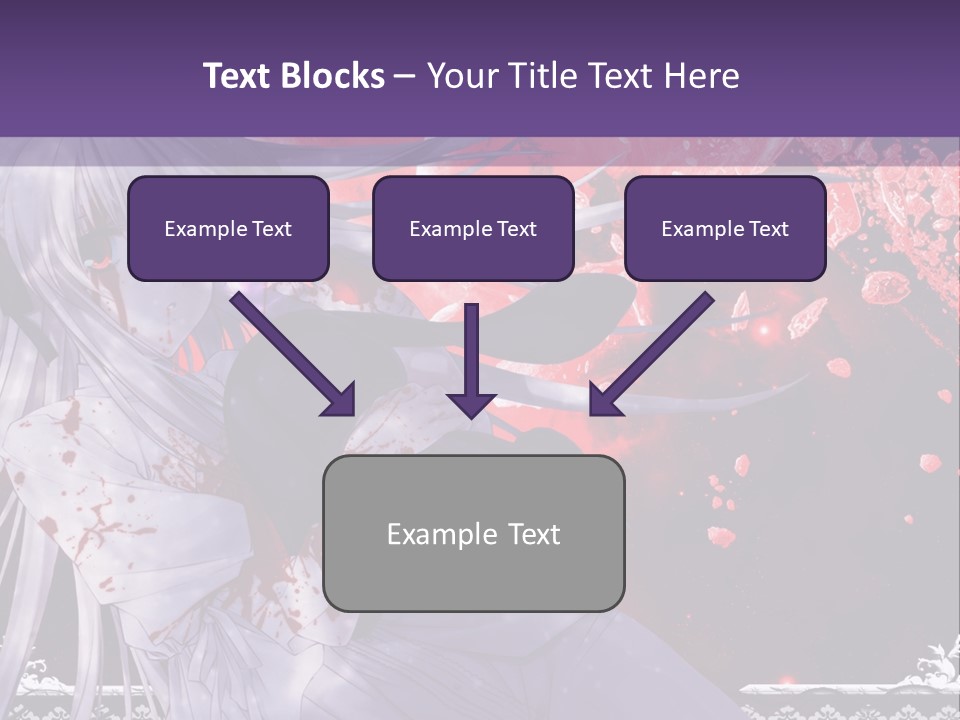 A Woman With Long Hair Standing In Front Of A Red Background PowerPoint Template
