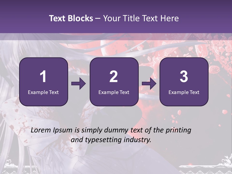 A Woman With Long Hair Standing In Front Of A Red Background PowerPoint Template