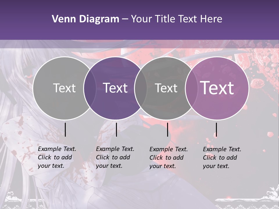 A Woman With Long Hair Standing In Front Of A Red Background PowerPoint Template