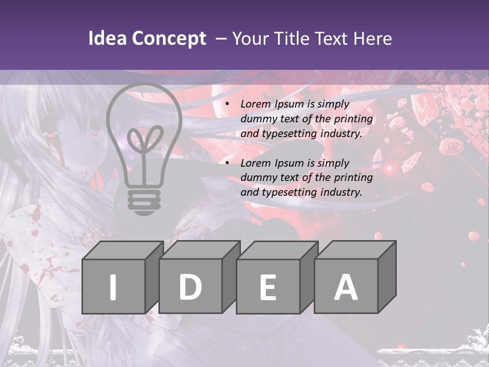 A Woman With Long Hair Standing In Front Of A Red Background PowerPoint Template